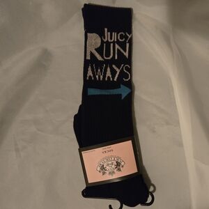 Juicy Couture Black Casual Socks Vintage